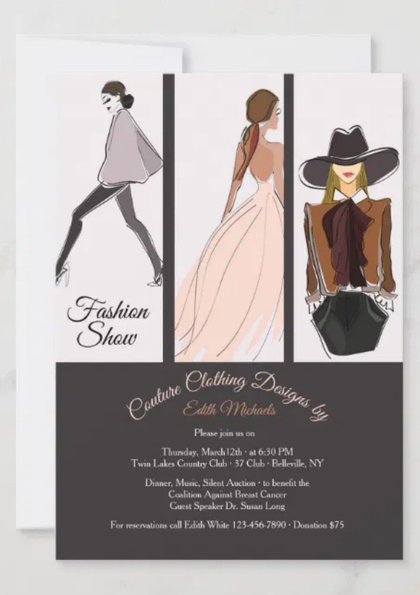 What Captivates Us in the World of Fashion Show Invitations