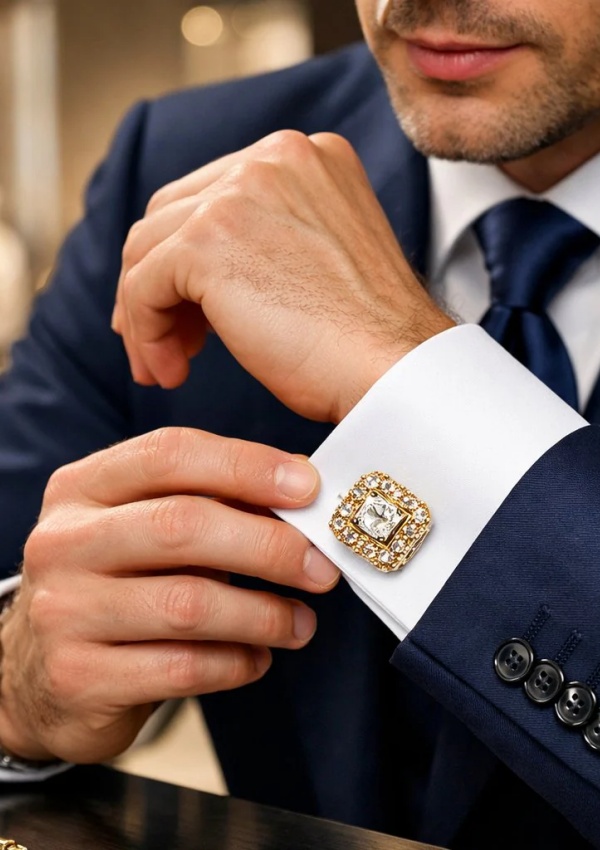 Why Business Formal Cufflinks with Diamonds Are a Must-Have